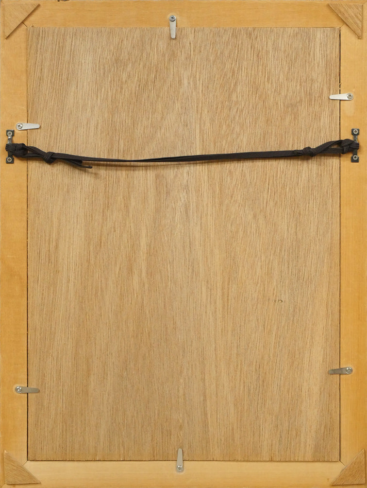 おおば比呂司「北海道」ポスターカラー原画1点物・5号 額縁裏側画像