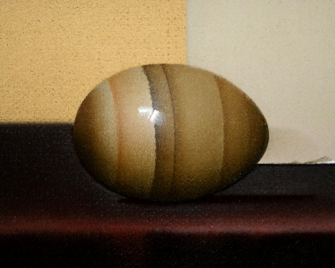 大竹山規「ランプの静物」油絵・M10号 拡大画像7