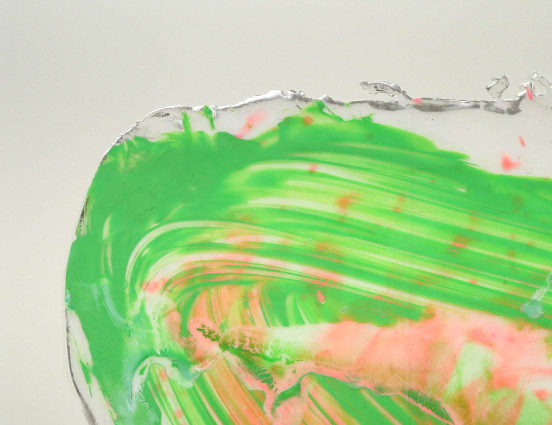 大滝憲二「アンモナイトの投影」アクリル絵具コラージュ 拡大画像2