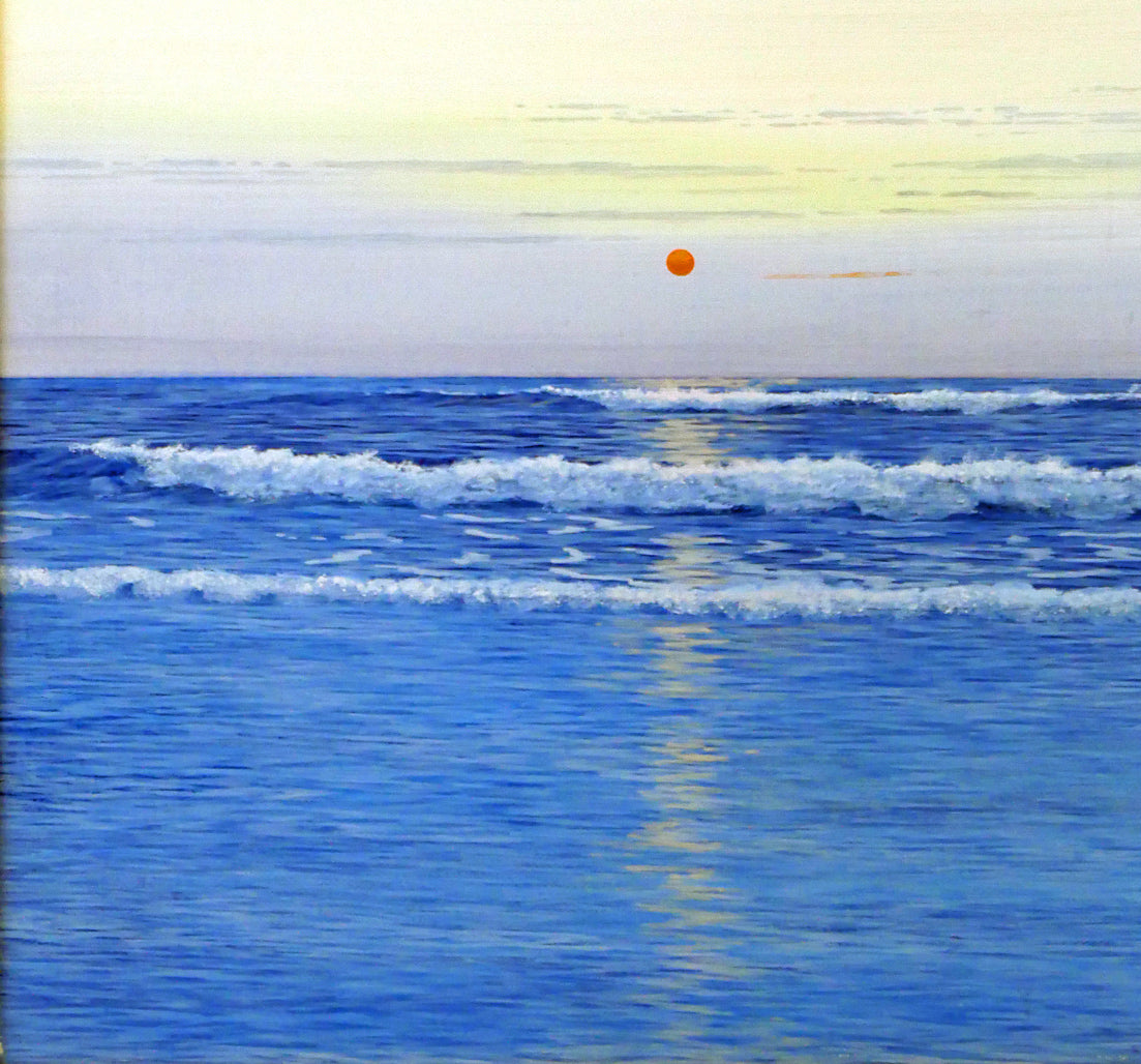 大槌隆「潮騒の朝」油絵・F8号 拡大画像3