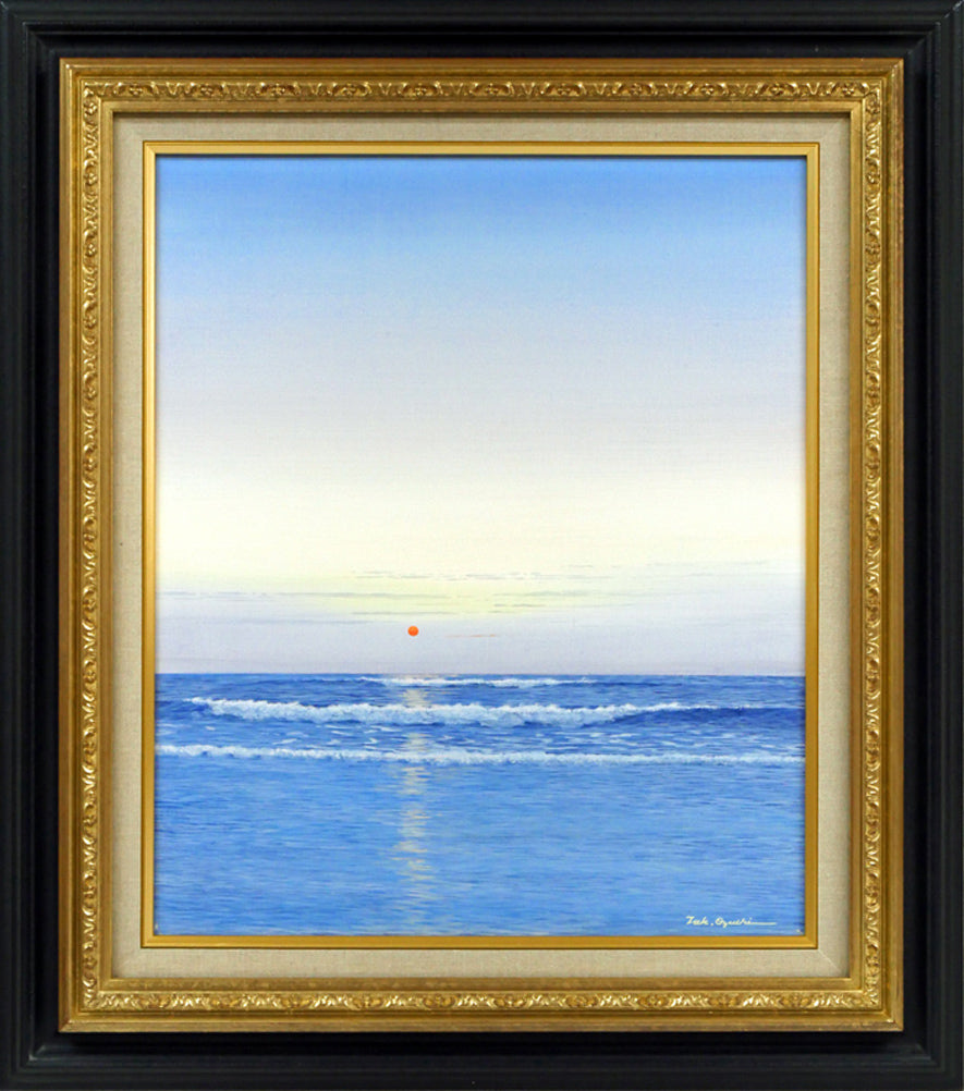 大槌隆「潮騒の朝」油絵・F8号