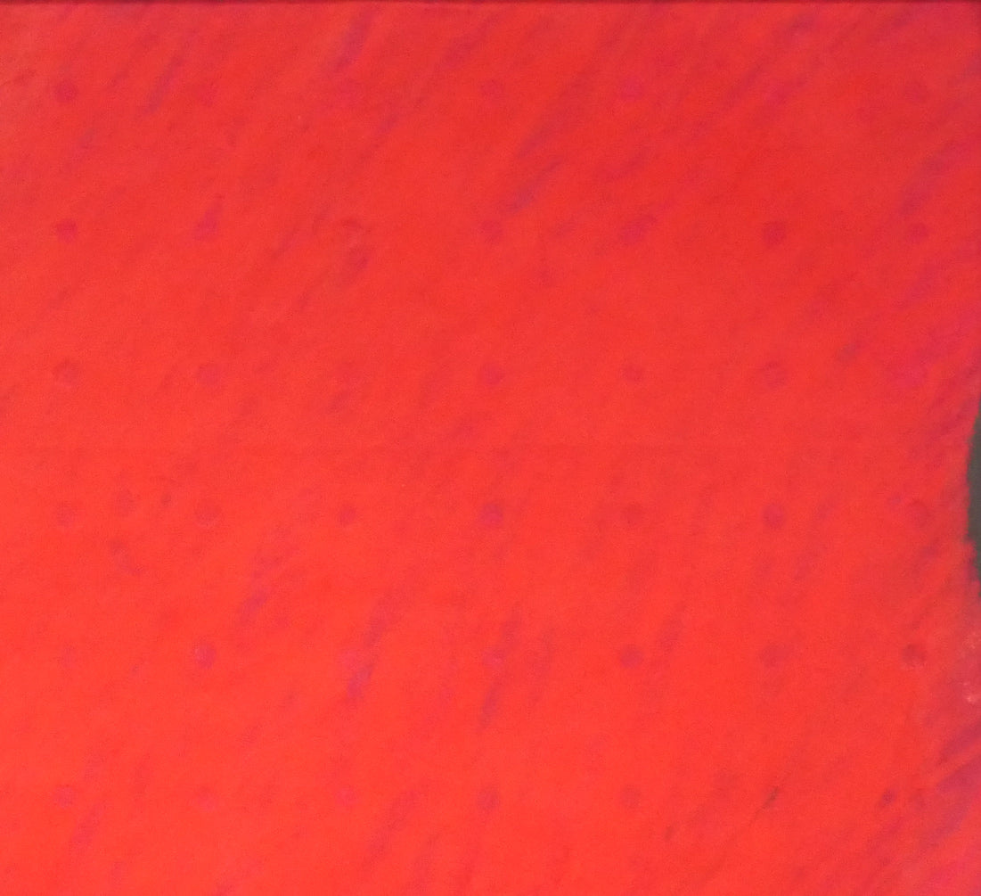 岡部昌生「無題(赤)」紙にフロッタージュ 拡大画像2