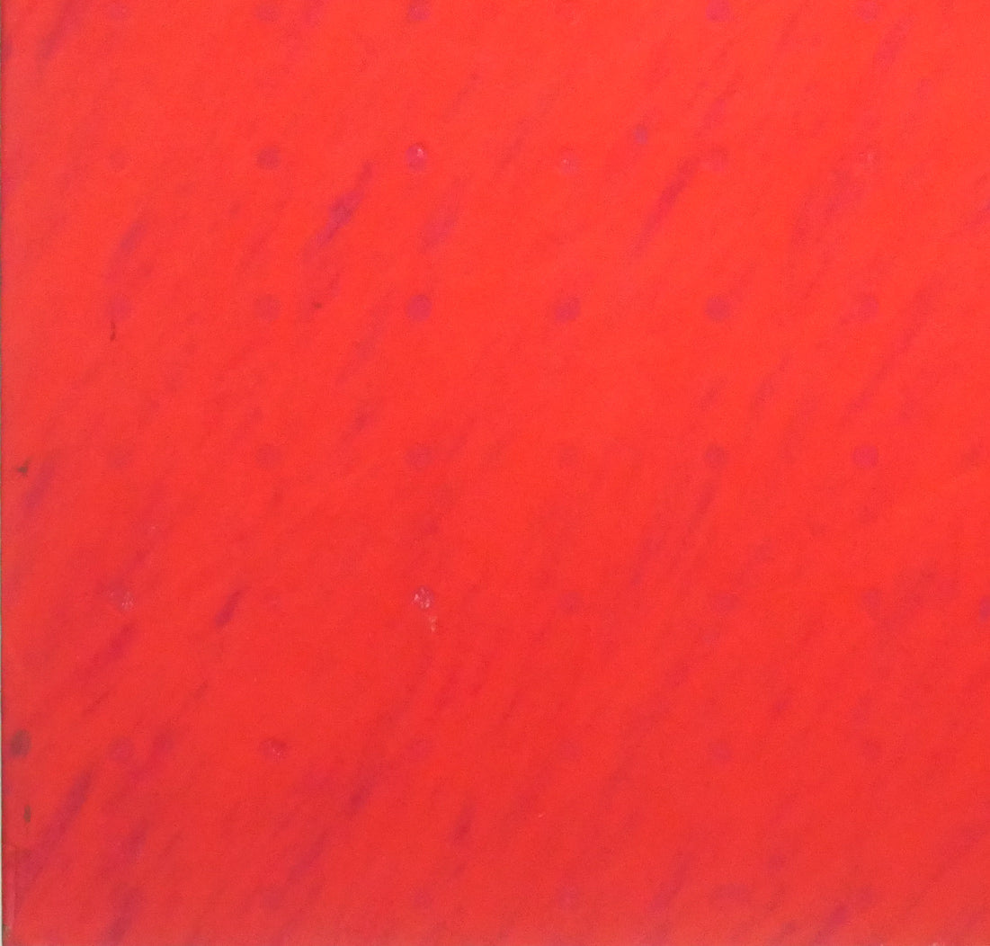 岡部昌生「無題(赤)」紙にフロッタージュ 拡大画像3