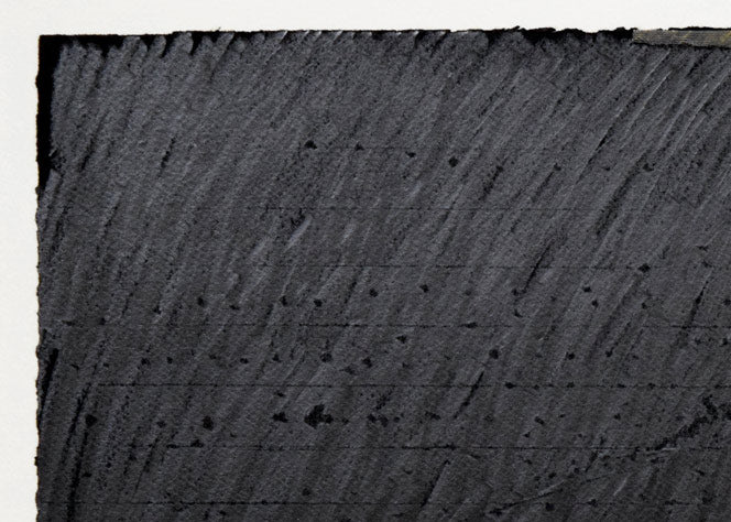 岡部昌生「Stroke on the recorded wall(黒)」フロッタージュ 拡大画像1