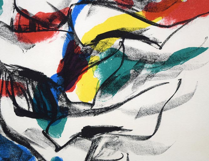 岡本太郎「風」リトグラフ・1960年作 拡大画像6