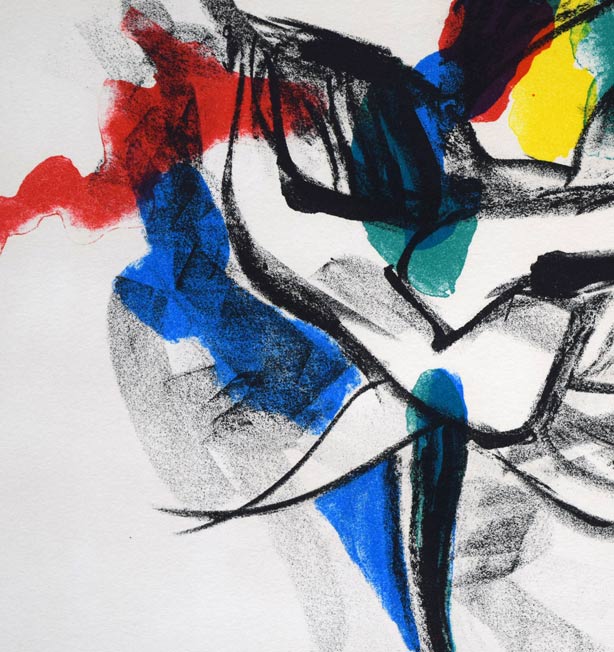 岡本太郎「風」リトグラフ・1960年作 拡大画像5