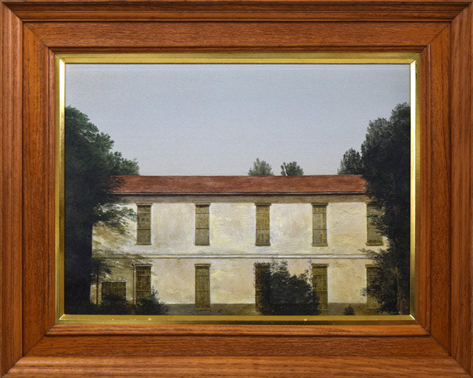 岡野浩二「白い壁」油絵・P8号