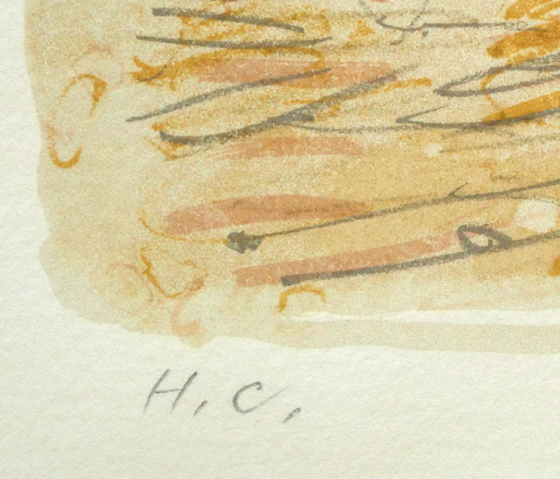 小野州一「ラ・ロッシェルの港」リトグラフ 限定番号(ed,H.C.=作家保存版)