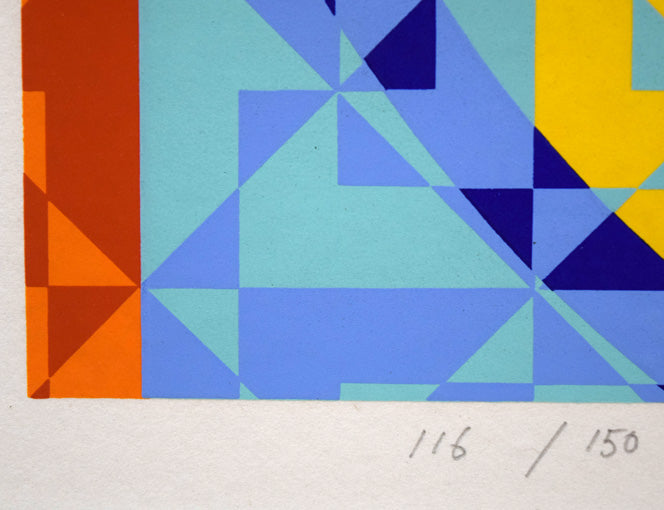 オノサトトシノブ「silk-60」シルクスクリーン版画 限定番号(ed,116/150)