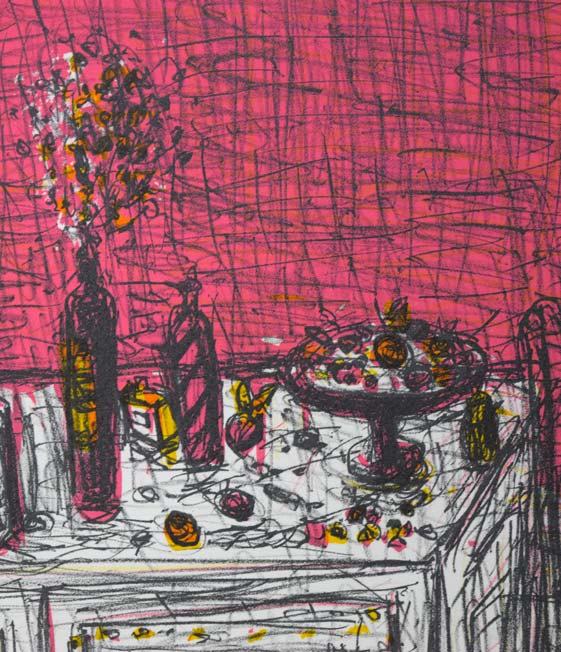 小野州一「静物」リトグラフ 拡大画像4