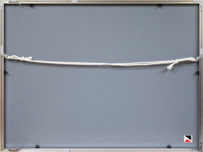 小野州一「静物」リトグラフ 額縁裏側画像