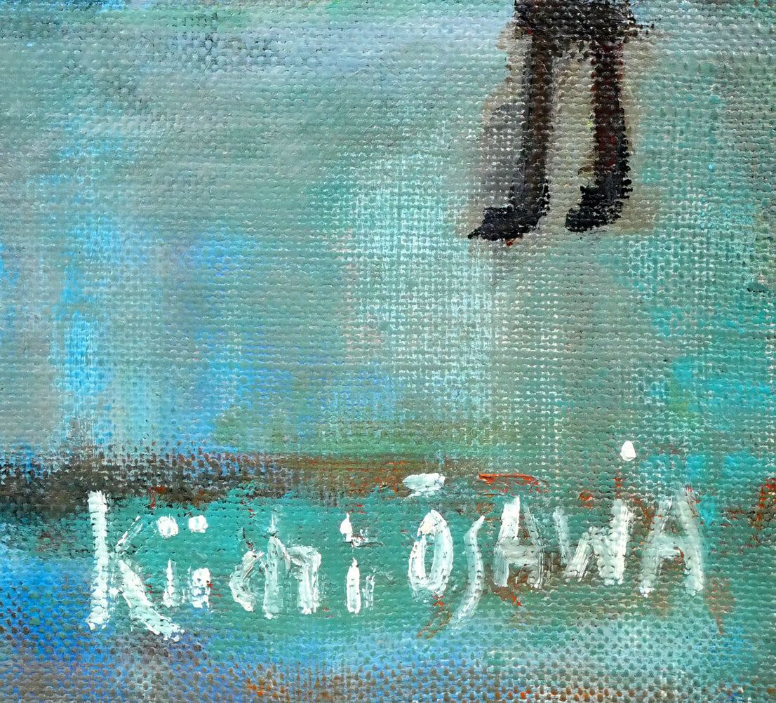 大澤喜一「パリ」油絵・F10号 サイン拡大画像