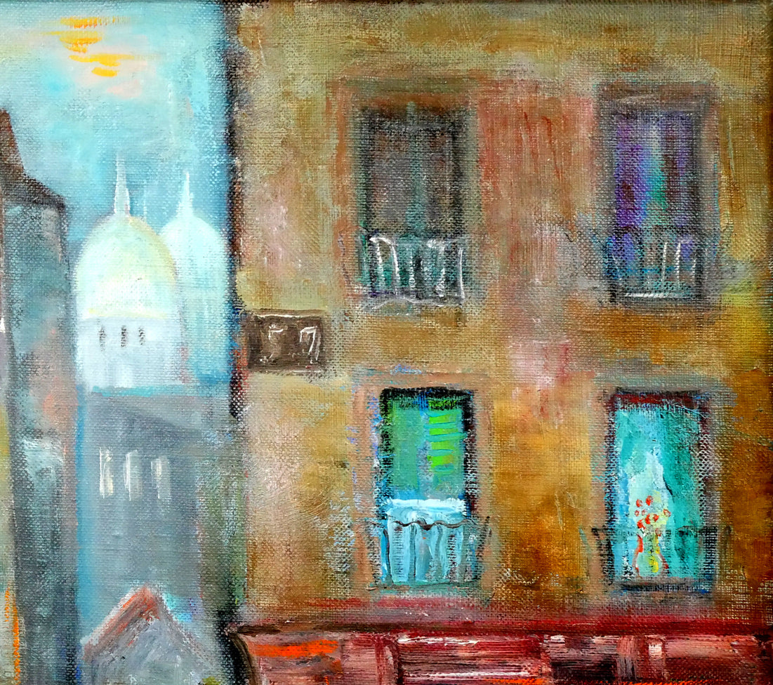 大澤喜一「パリ」油絵・F10号 拡大画像2