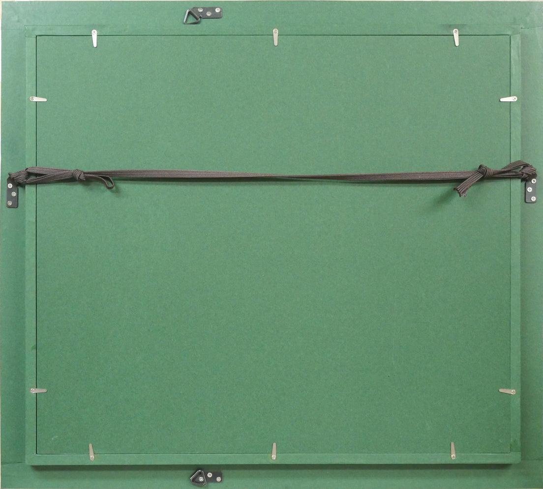 大澤喜一「パリ」油絵・F10号 額縁裏側画像