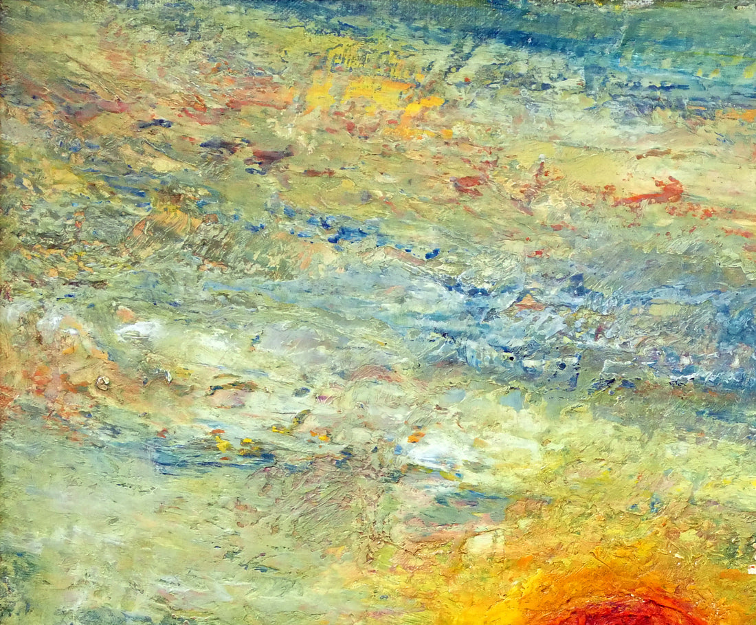 尾内健治「太陽」油絵・F12号 拡大画像1