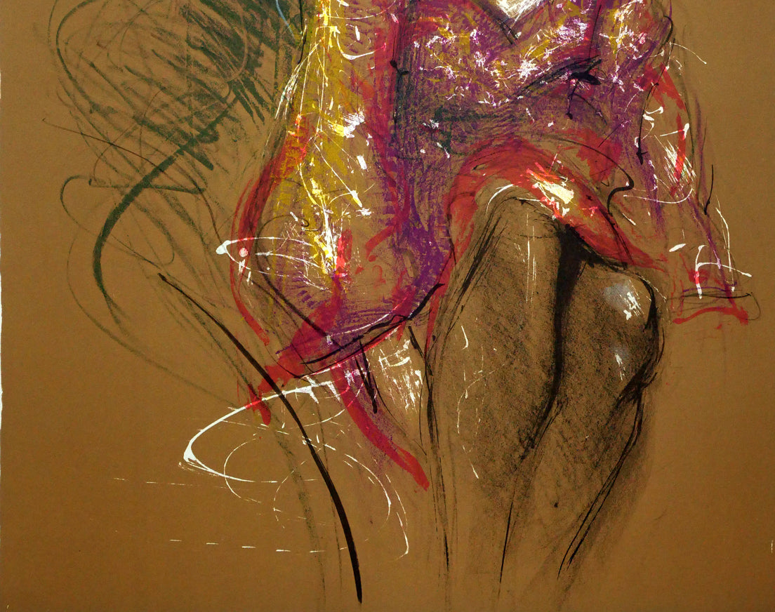 ジャック ペクナール(Jacque PECNARD)「座る女」リトグラフ 拡大画像3