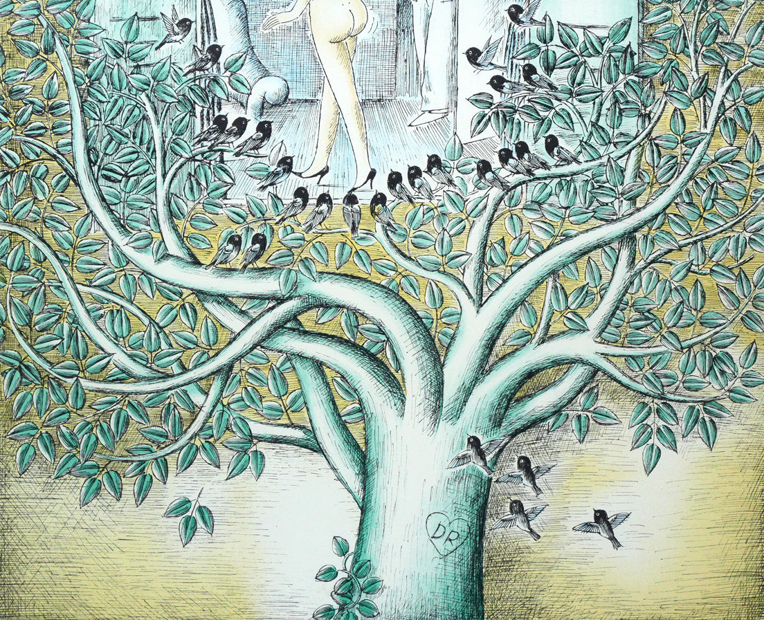 レイモン・ペイネ(Raymond Peynet)「みんなが見てるよ」リトグラフ 拡大画像3