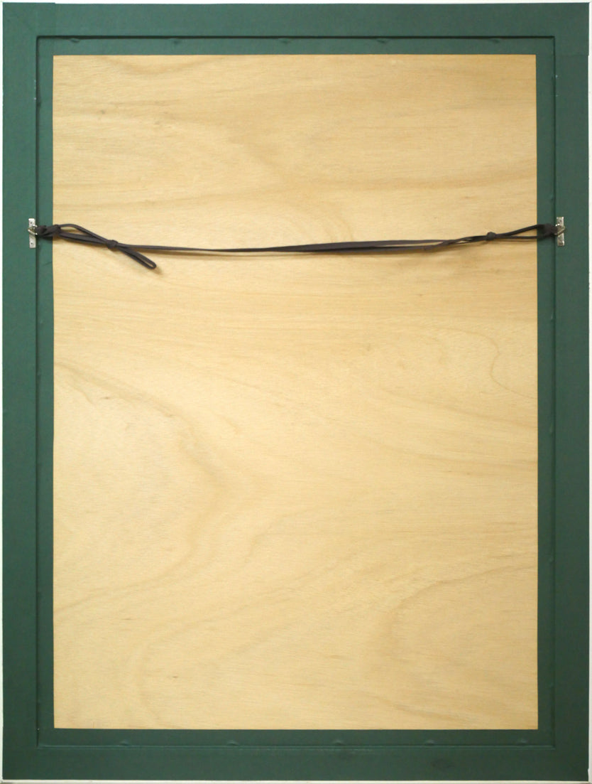 レイモン・ペイネ(Raymond Peynet)「内気な恋人」リトグラフ 額縁裏側画像