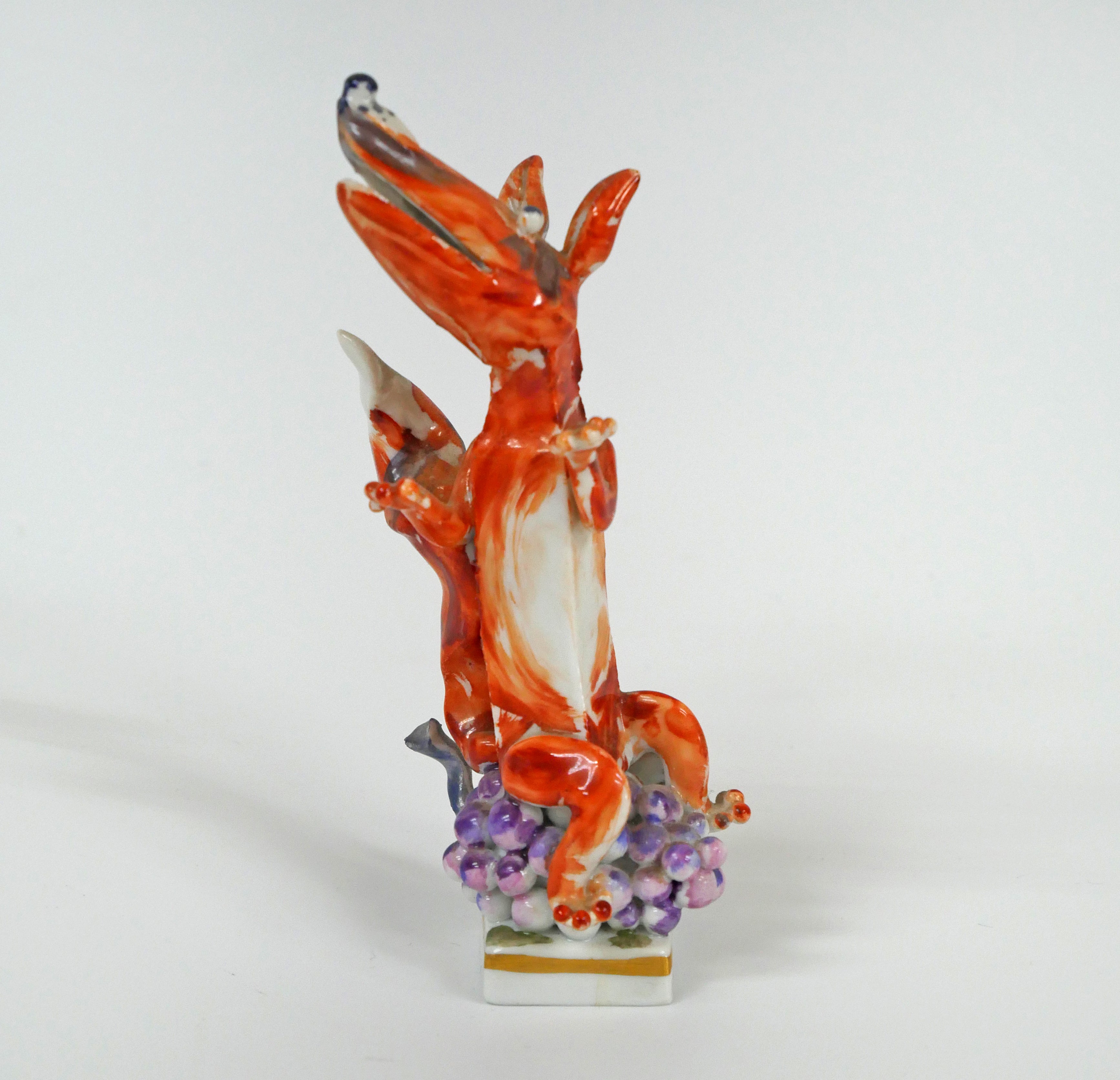 ペーター シュトラング(PETER STRANG)「きつねとぶどう(イソップ物語)」マイセン磁器(MEISSEN)