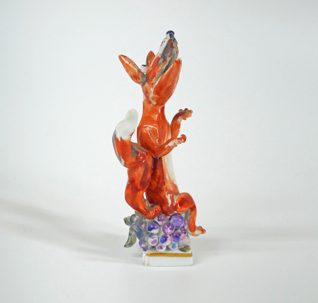 ペーター シュトラング(PETER STRANG)「きつねとぶどう(イソップ物語)」マイセン磁器(MEISSEN) 全体画像3