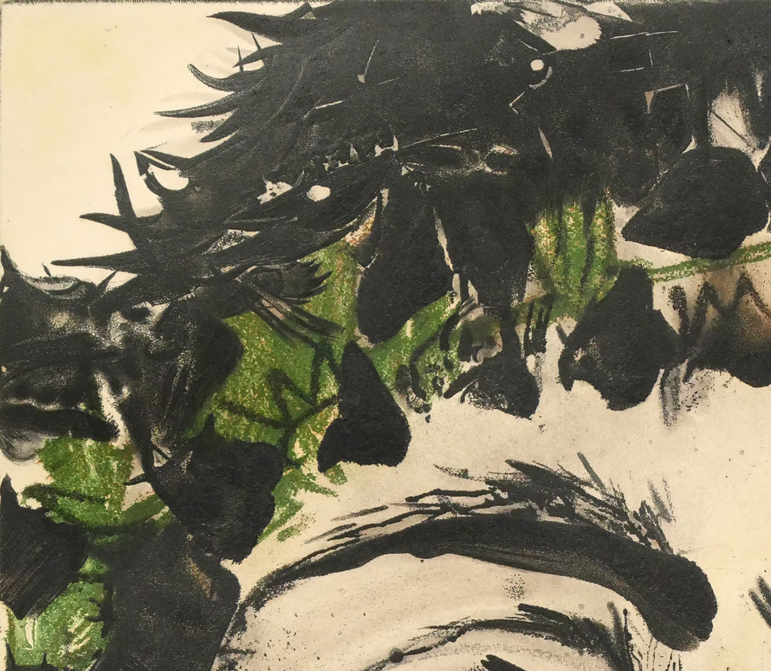 パブロ ピカソ(Pablo PICASSO)「牧神の顔(Tete de Faune)」アクアチント(銅版画) 拡大画像1