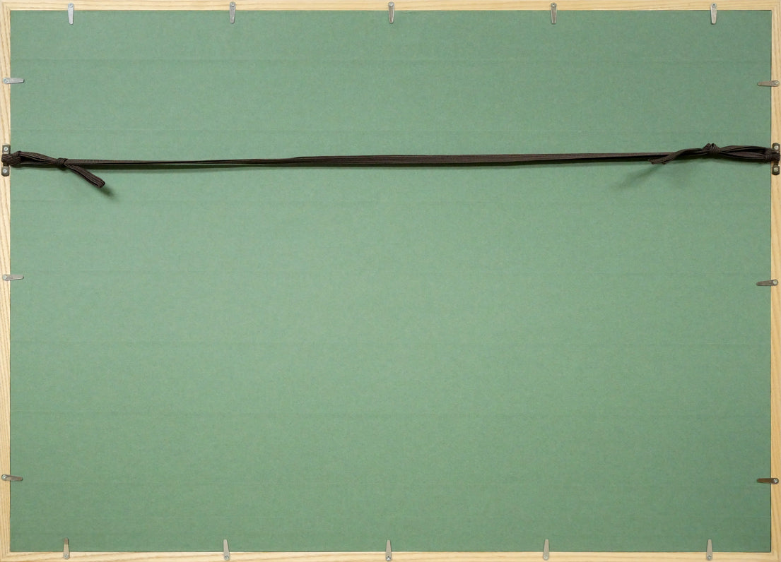 パブロ ピカソ(PICASSO)「『ゴンゴラ20の詩』より(2点1組額装)」銅版画 額縁裏側画像