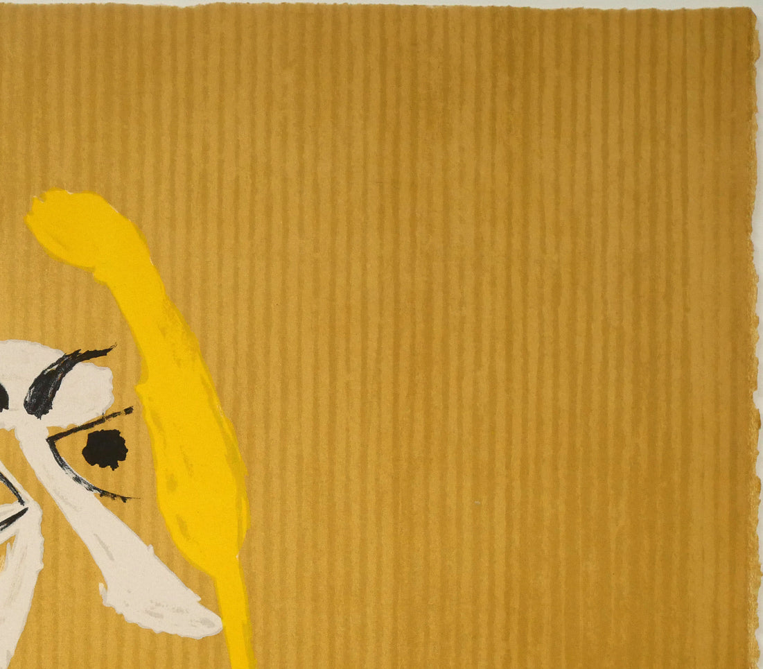 パブロ ピカソ(PICASSO)「想像の中の肖像(69.3.20.Ⅰ)」リトグラフ 拡大画像2