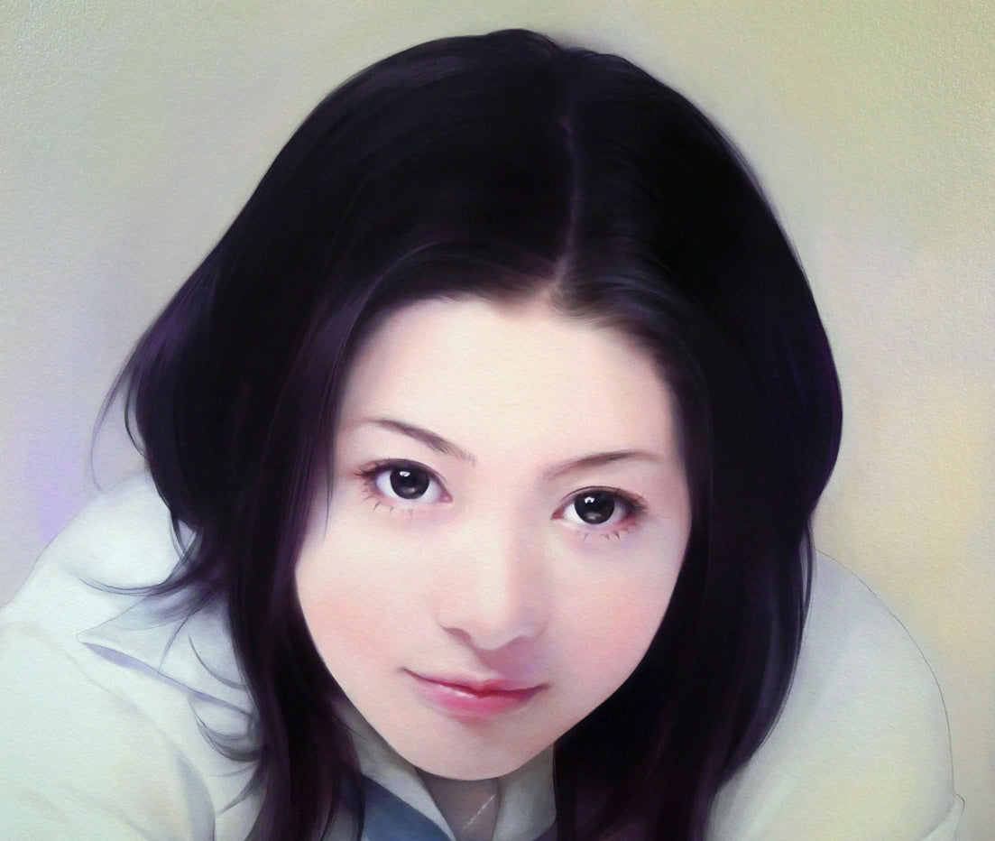 平凡&陳淑芬(コモン&チェン・シュウフェン)「瞳」ジクレ+手彩 拡大画像1