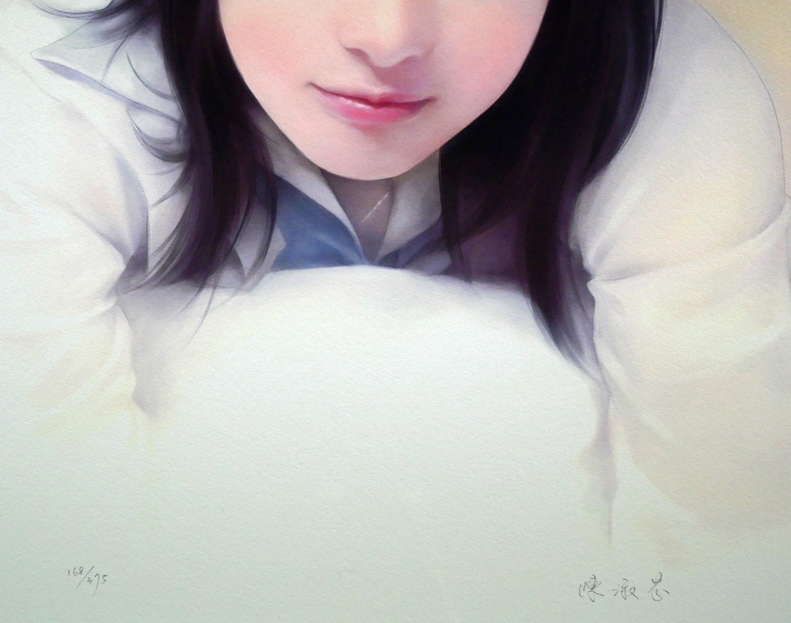 平凡&陳淑芬(コモン&チェン・シュウフェン)「瞳」ジクレ+手彩 拡大画像3