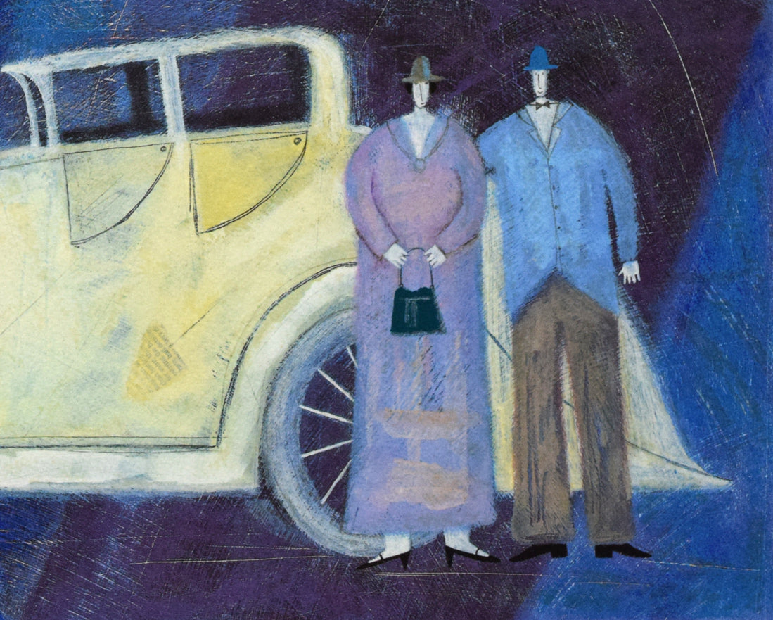 ポーラ・マッカードル(Paula MCARDLE)「Romantic Evening」シルクスクリーン版画 拡大画像4