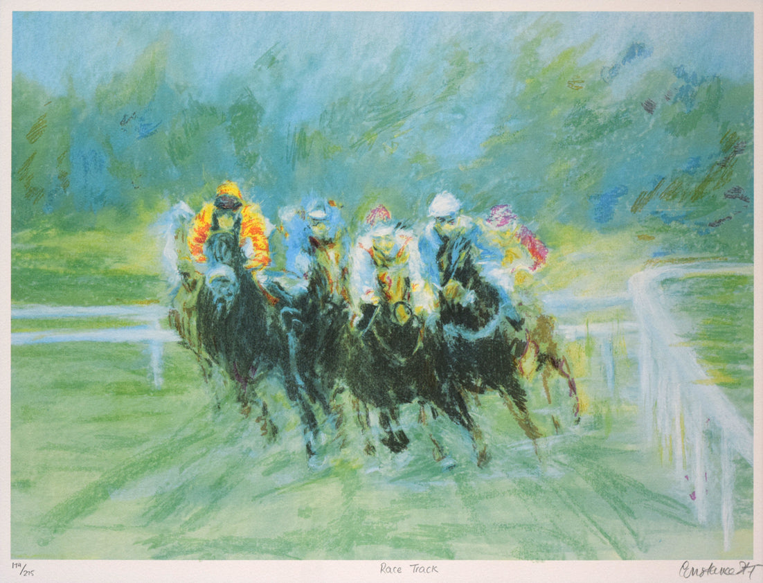 ポール アンビーユ(Paul AMBILLE)「Race Track」リトグラフ 作品全体拡大画像