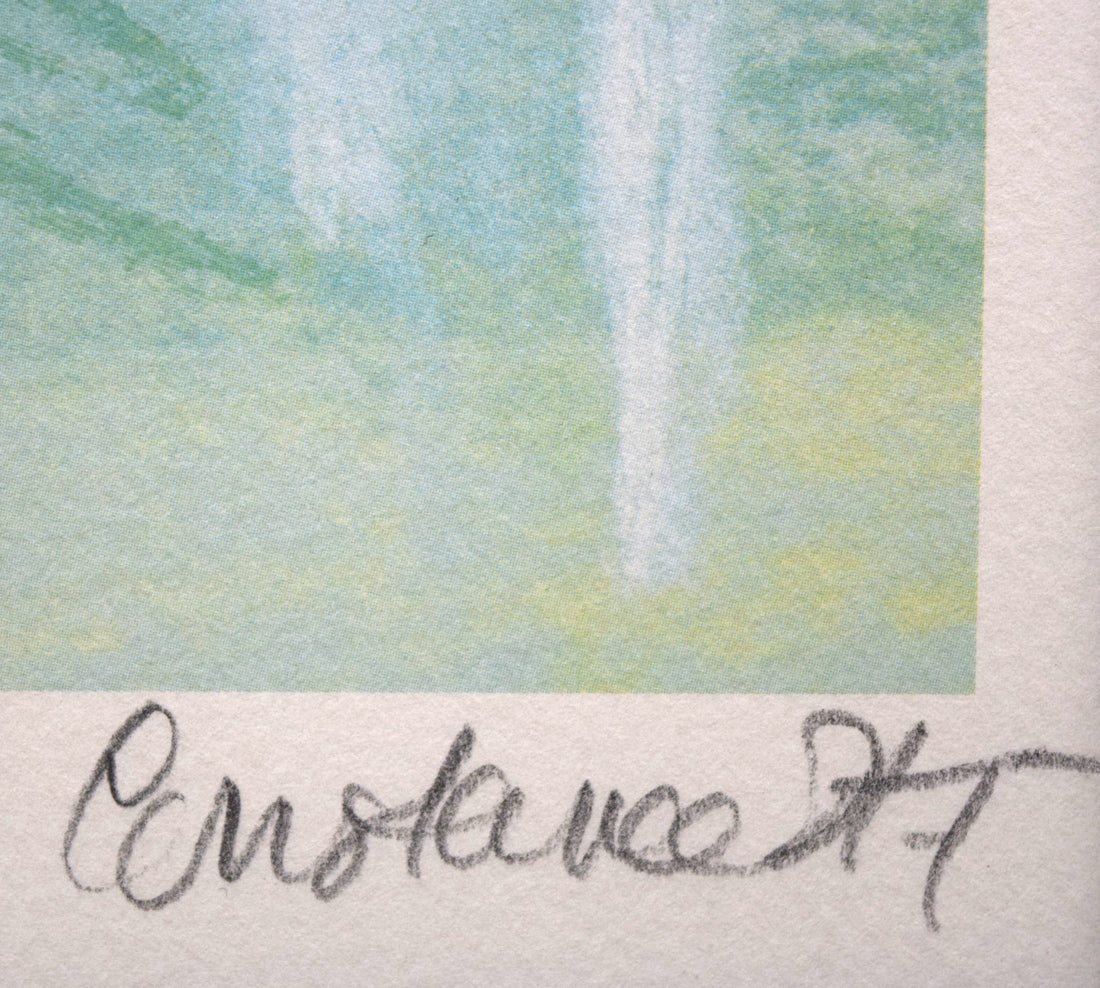 ポール アンビーユ(Paul AMBILLE)「Race Track」リトグラフ 本人直筆鉛筆サイン