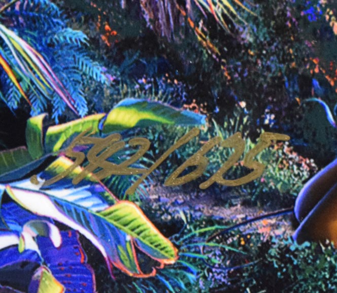 クリスチャン ラッセン(Christian Lassen)「ロマンティックサンセット(S)〔ディズニーコラボ作品〕」ミクスドメディア版画 限定番号(ed,542/675)