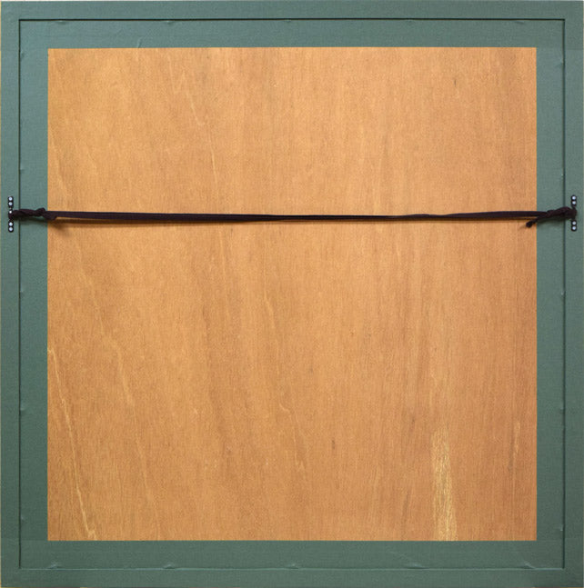 レスリー・セイヤー(Leslie SAYOUR)「カラフルテーブル」シルクスクリーン版画 額縁裏側画像