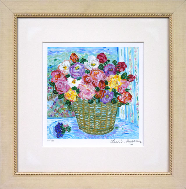 レスリー セイヤー(Leslie SAYOUR)「バイオレット フォーニコル」シルクスクリーン版画