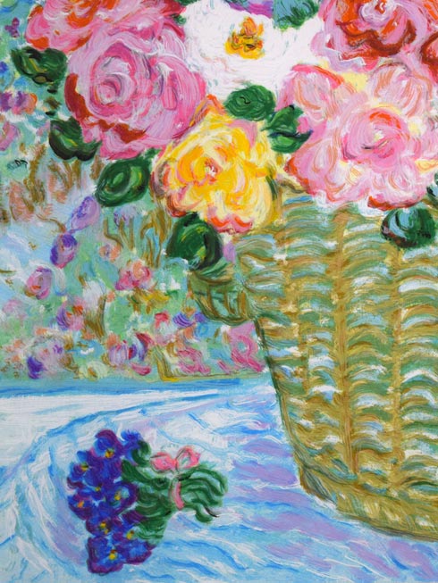 レスリー・セイヤー(Leslie SAYOUR)「バイオレット フォーニコル」シルクスクリーン版画 拡大画像2