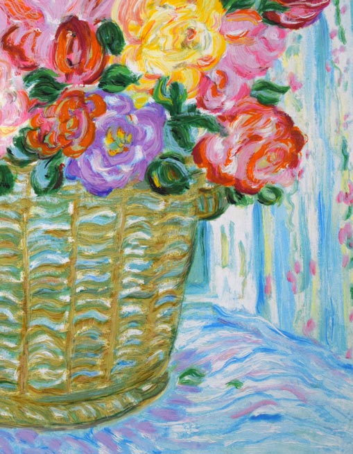 レスリー・セイヤー(Leslie SAYOUR)「バイオレット フォーニコル」シルクスクリーン版画 拡大画像3