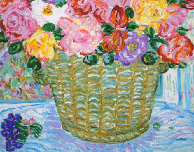 レスリー・セイヤー(Leslie SAYOUR)「バイオレット フォーニコル」シルクスクリーン版画 拡大画像4