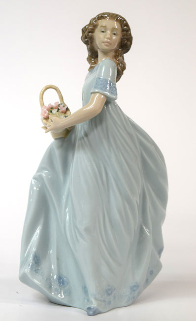 リヤドロ「春のお庭に帰って」磁器フィギュア 作品全体画像6