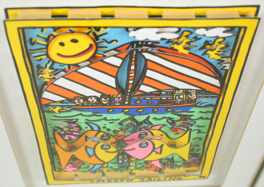 ジェームス・リジィ(JAMES RIZZI)「SMOOTH SAILING」3Dシルクスクリーン版画 拡大画像4