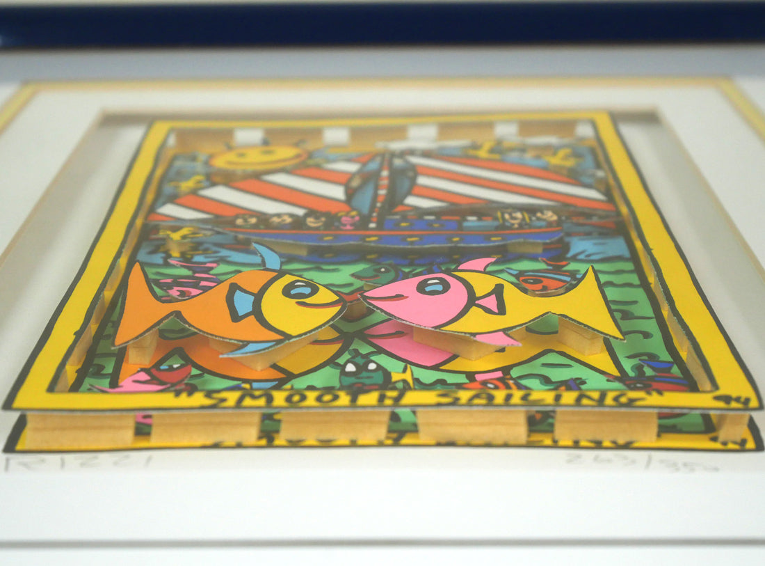 ジェームス・リジィ(JAMES RIZZI)「SMOOTH SAILING」3Dシルクスクリーン版画 拡大画像10