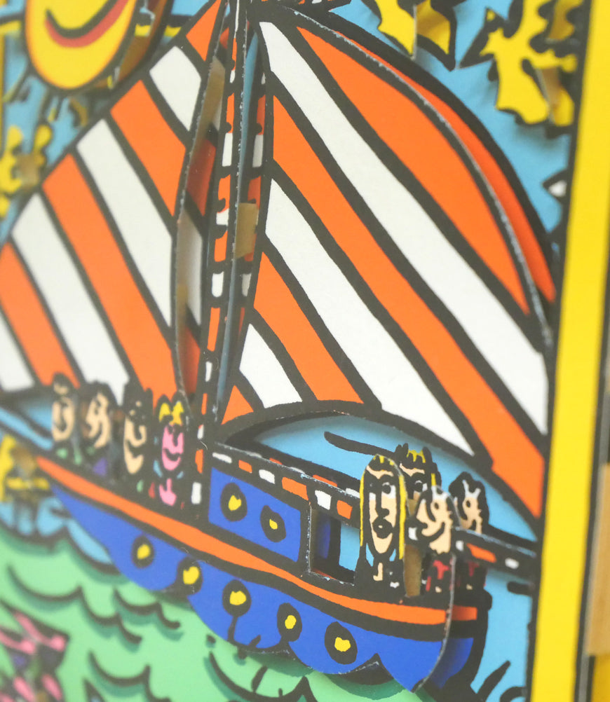 ジェームス・リジィ(JAMES RIZZI)「SMOOTH SAILING」3Dシルクスクリーン版画 拡大画像11