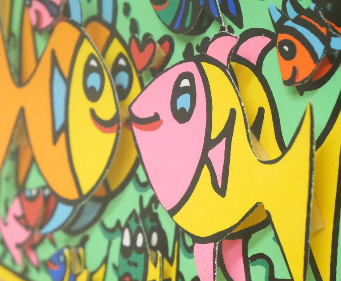 ジェームス・リジィ(JAMES RIZZI)「SMOOTH SAILING」3Dシルクスクリーン版画 拡大画像12