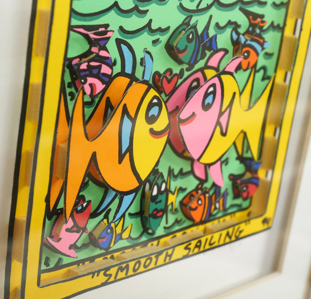 ジェームス・リジィ(JAMES RIZZI)「SMOOTH SAILING」3Dシルクスクリーン版画 拡大画像7