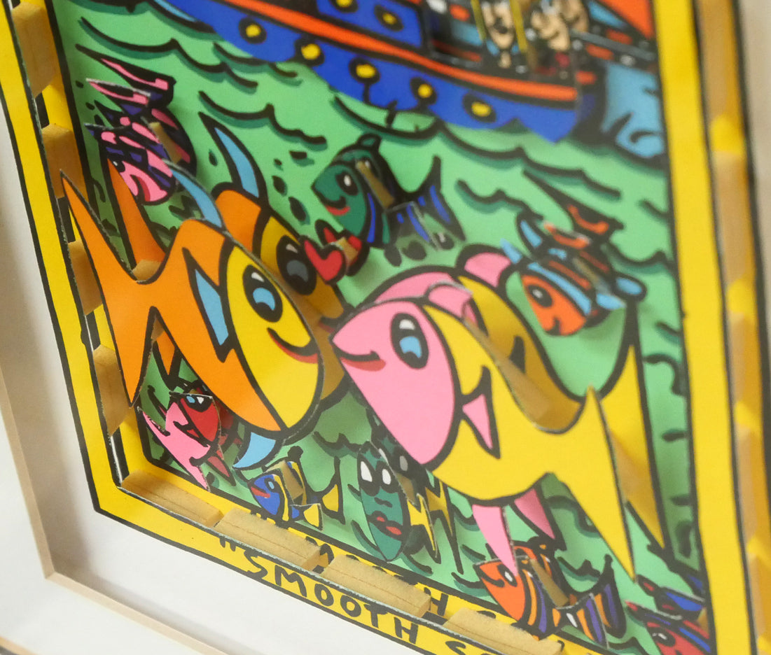 ジェームス・リジィ(JAMES RIZZI)「SMOOTH SAILING」3Dシルクスクリーン版画 拡大画像8