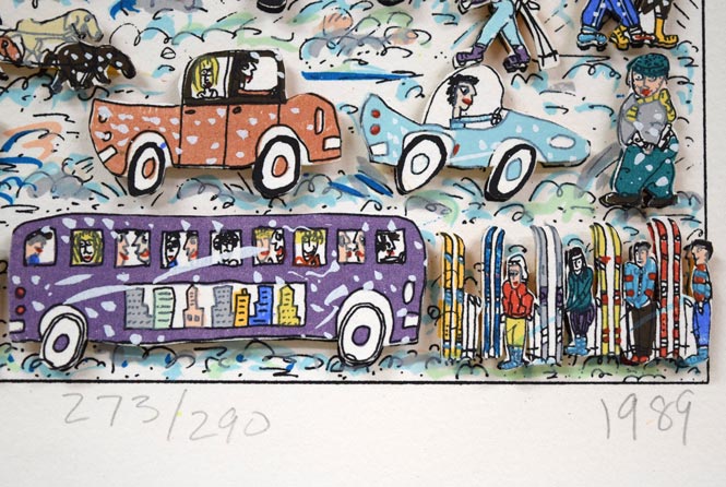 ジェームス・リジィ(JAMES RIZZI)「IT′s THE ALTITUDE」3Dリトグラフ 限定番号(ed,273/290)、1989年作拡大画像