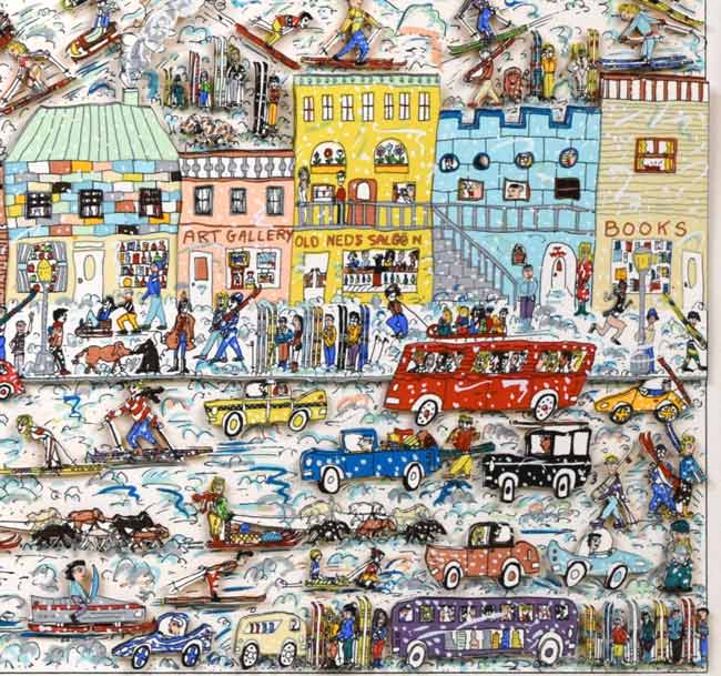 ジェームス・リジィ(JAMES RIZZI)「IT′s THE ALTITUDE」3Dリトグラフ 拡大画像11
