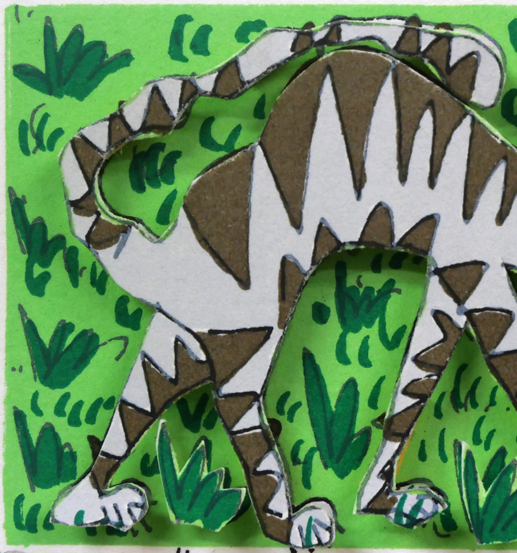 ジェームス・リジィ(JAMES RIZZI)「GOOD KITTY」3Dシルクスクリーン版画 拡大画像1