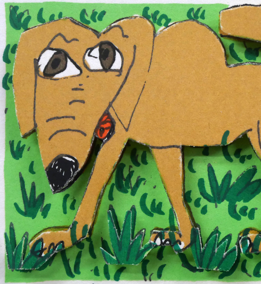 ジェームス・リジィ(JAMES RIZZI)「HOUND DOG」3Dシルクスクリーン版画 拡大画像1