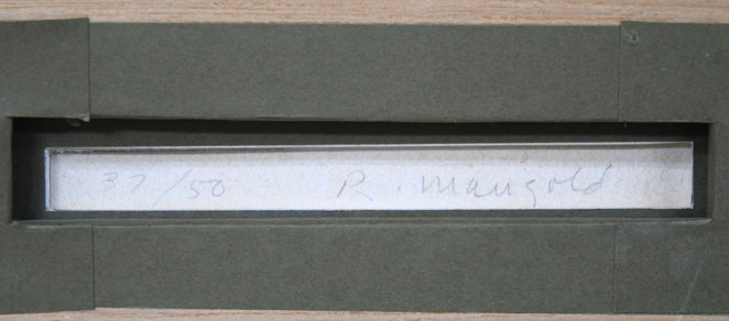 ロバート・マンゴールド「Untitled」版画5点セット 額裏拡大画像2